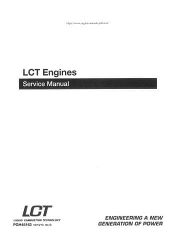 Liquid Combustion Technologies Engine LCT79CC LCT136CC LCT179CC LCT208CC Workshop Service Manual