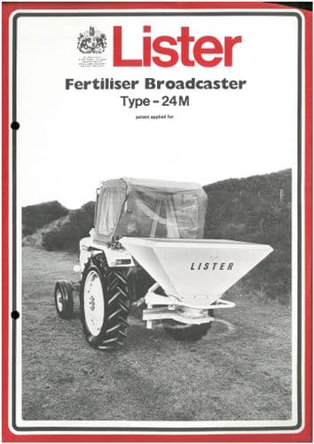 Lister Fertiliser Broadcaster  24M  Brochure