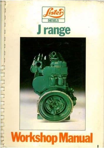 Lister Industrial & Marine Diesel Engine JA & JW Workshop Service Manual