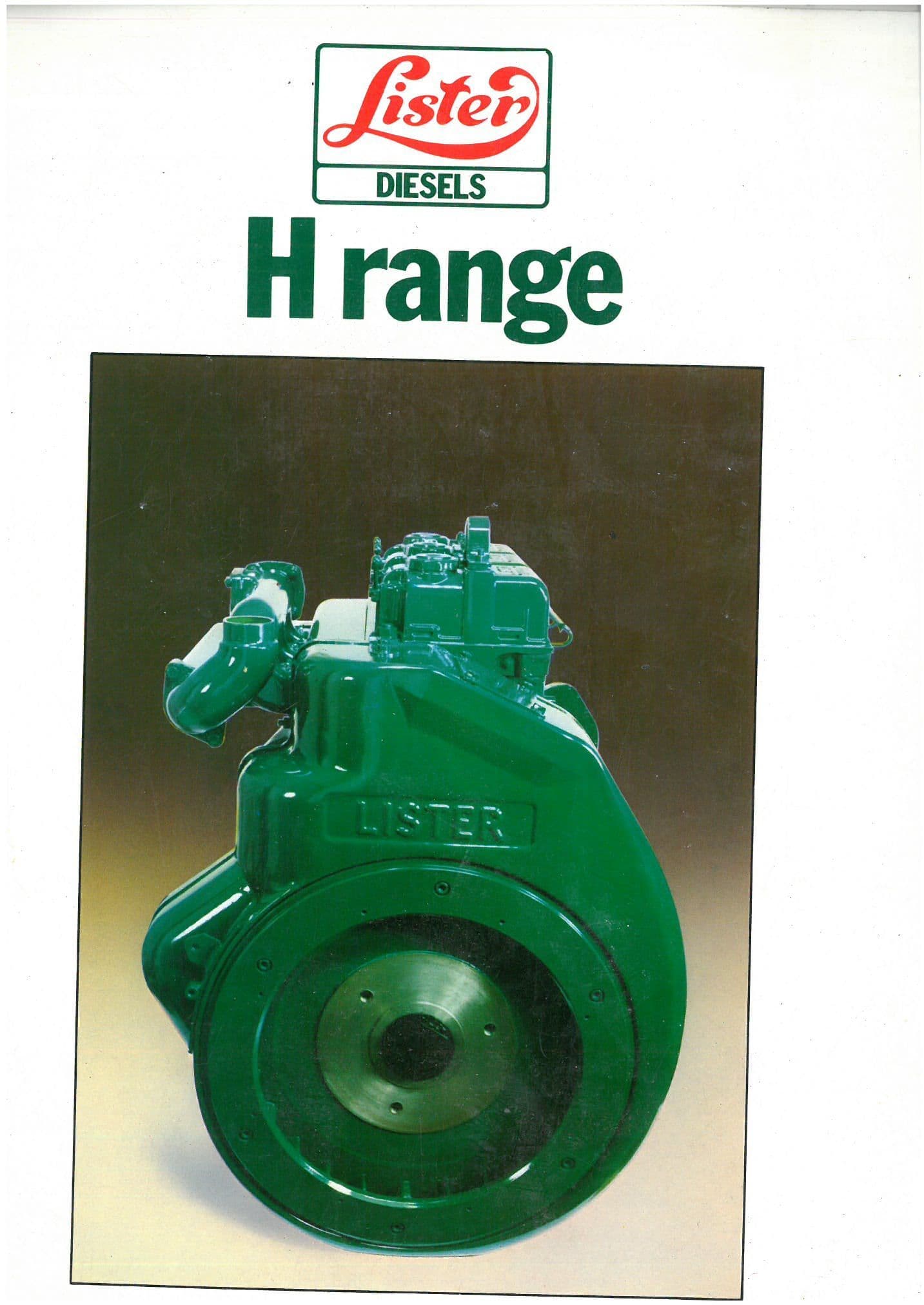 Lister Petter Engine H Range - HR-W 2 & 3  Workshop Service Manual