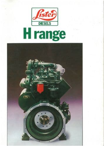 Lister Petter Engine H Range - HR-W4, 6 & S6 Workshop Service Manual