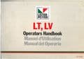 Lister Petter Engine LT & LV Operators ORIGINAL Manual
