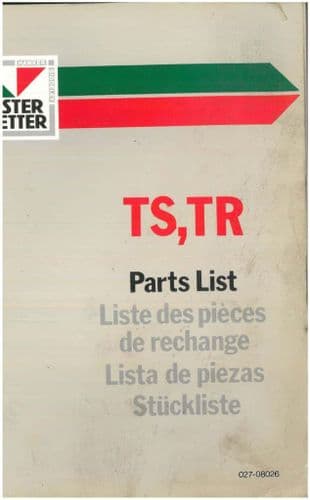 Lister Petter Engine TS1 TS2 TS3 TR1 TR2 TR3 Parts Manual