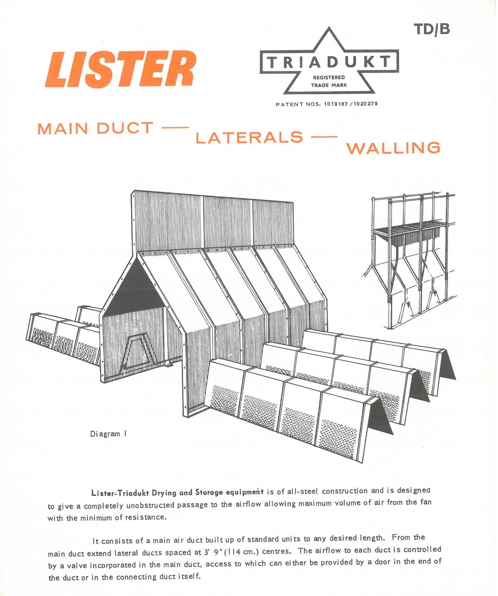 Lister Triaduct Drying And Storage Equipment - 15/S 15/SC 15 Brochure