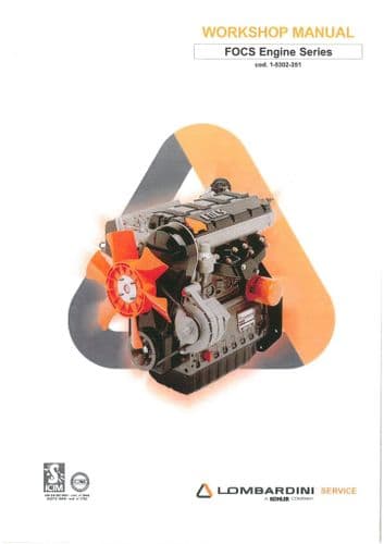 Lombardini Diesel Engine  LDW 502 602 903 1204 1204T 702 1003 1404 Workshop Service Manual