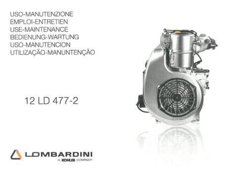 Lombardini Engine 12LD477-2 Operators Manual