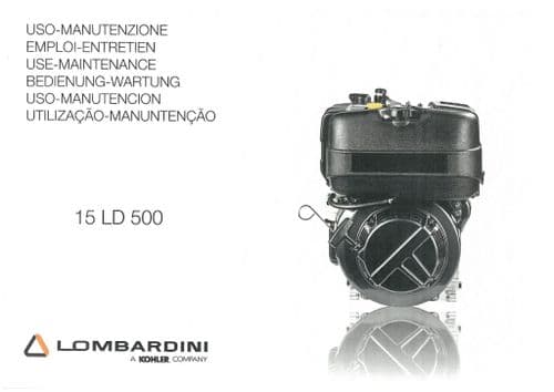 Lombardini Engine 15LD500 Operators Manual