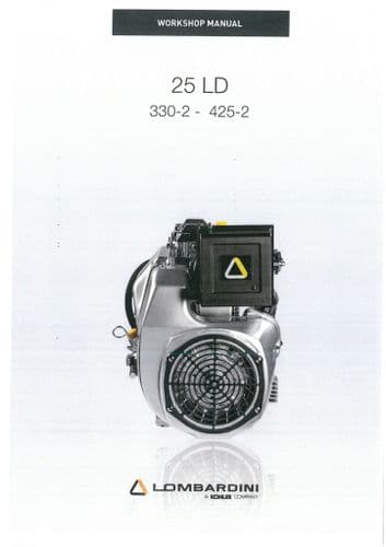 Lombardini Engine 25LD 330-2, 425-2 Workshop Service Manual 25 LD