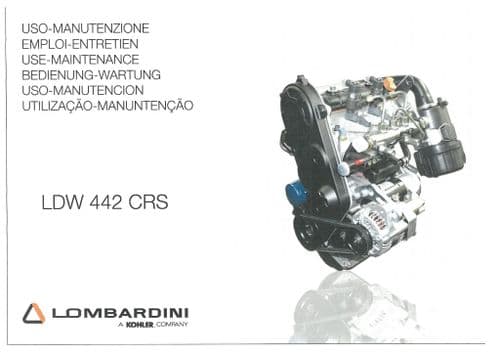 Lombardini Engine LDW442CRS Operators Manual