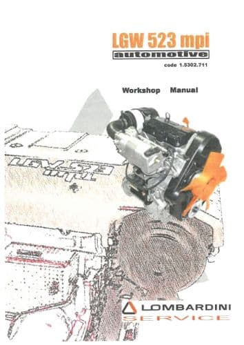 Lombardini Engine LGW523MPI Workshop Service Manual