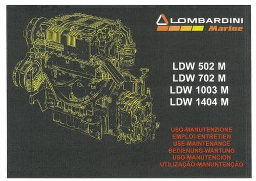 Lombardini Marine Engines LDW502M LDW702M LDW1003M LDW1404M Operators Manual