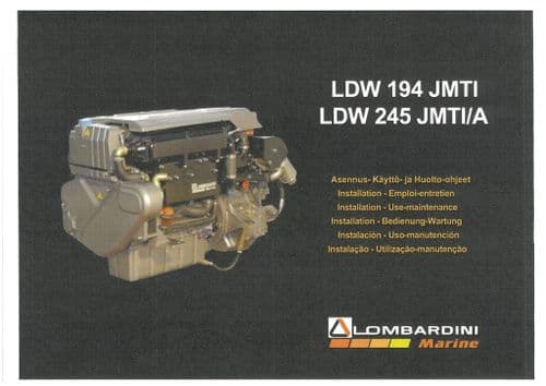 Lombardini Marine LDW 194 JMTI Operators Manual