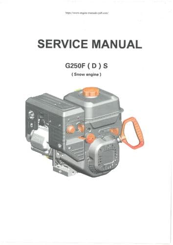 Loncin Snow Engine G250F(D)S Workshop Service Manual