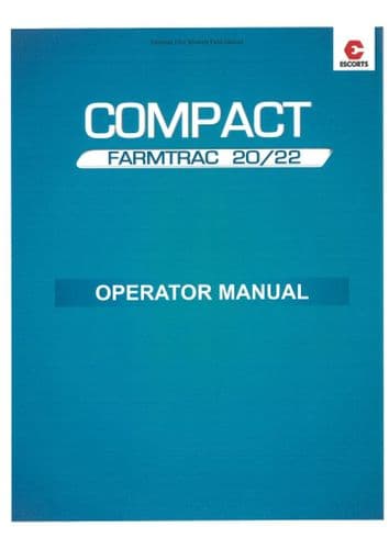 Longagribusiness Farmtrac Compact Tractor 20 22 Operators Manual