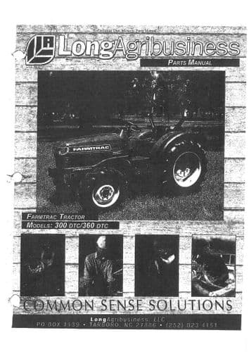 Longagribusiness Farmtrac Tractor 300DTC & 360DTC Parts Manual