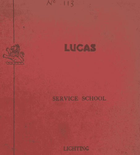 Lucas Lighting Service Manual