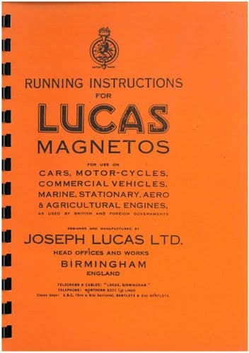Lucas Magneto Instruction Manual