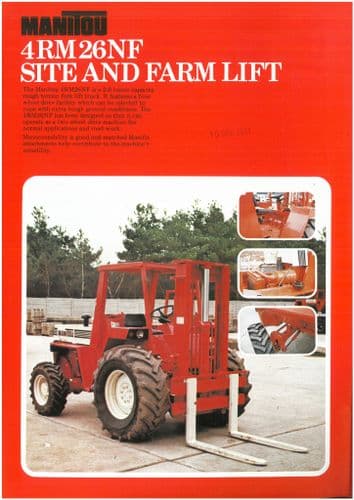 Manitou Forklift Site and Farm Lift 4RM26NF Brochure