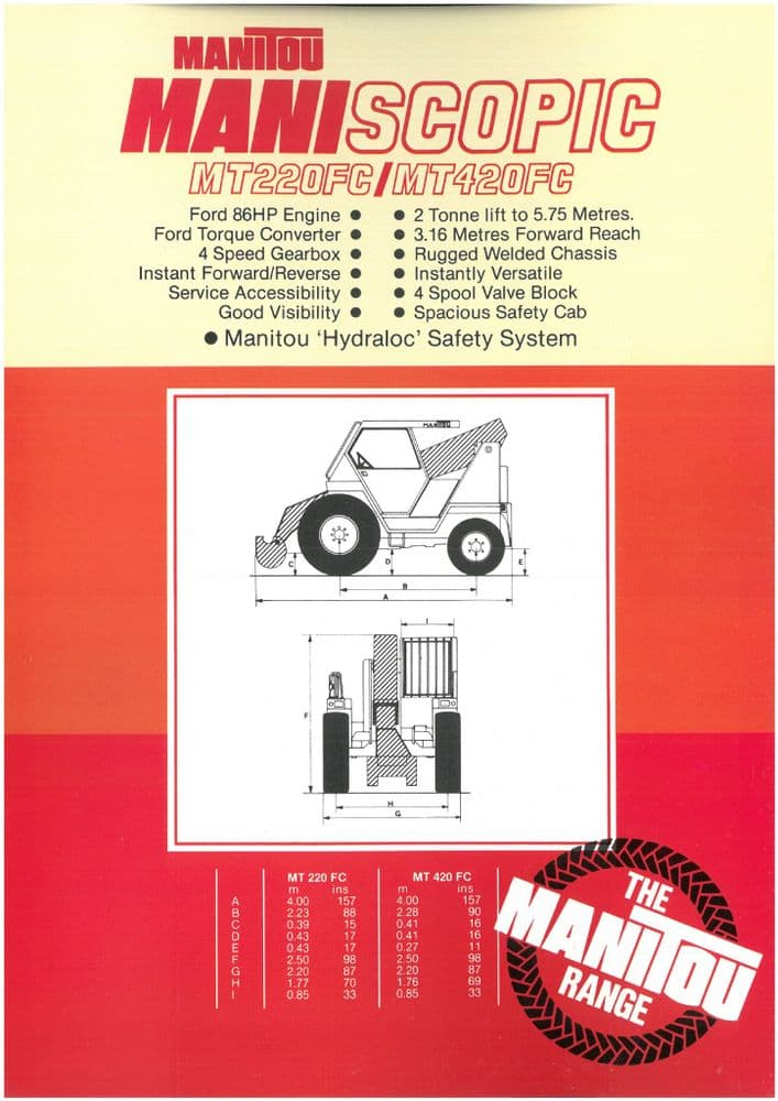 Manitou Maniscopic MT220FC MT420FC Brochure