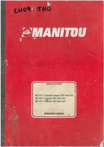 Manitou Maniscopic Telescopic Handler MLT627 T Evolution Compact 20P, Evolution 20P, Evolution 24P