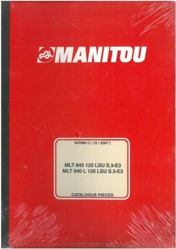 Manitou Maniscopic Telescopic Handler MLT845 120 LSU & MLT940 120 LSU  Parts Manual - MLT 845 940 -