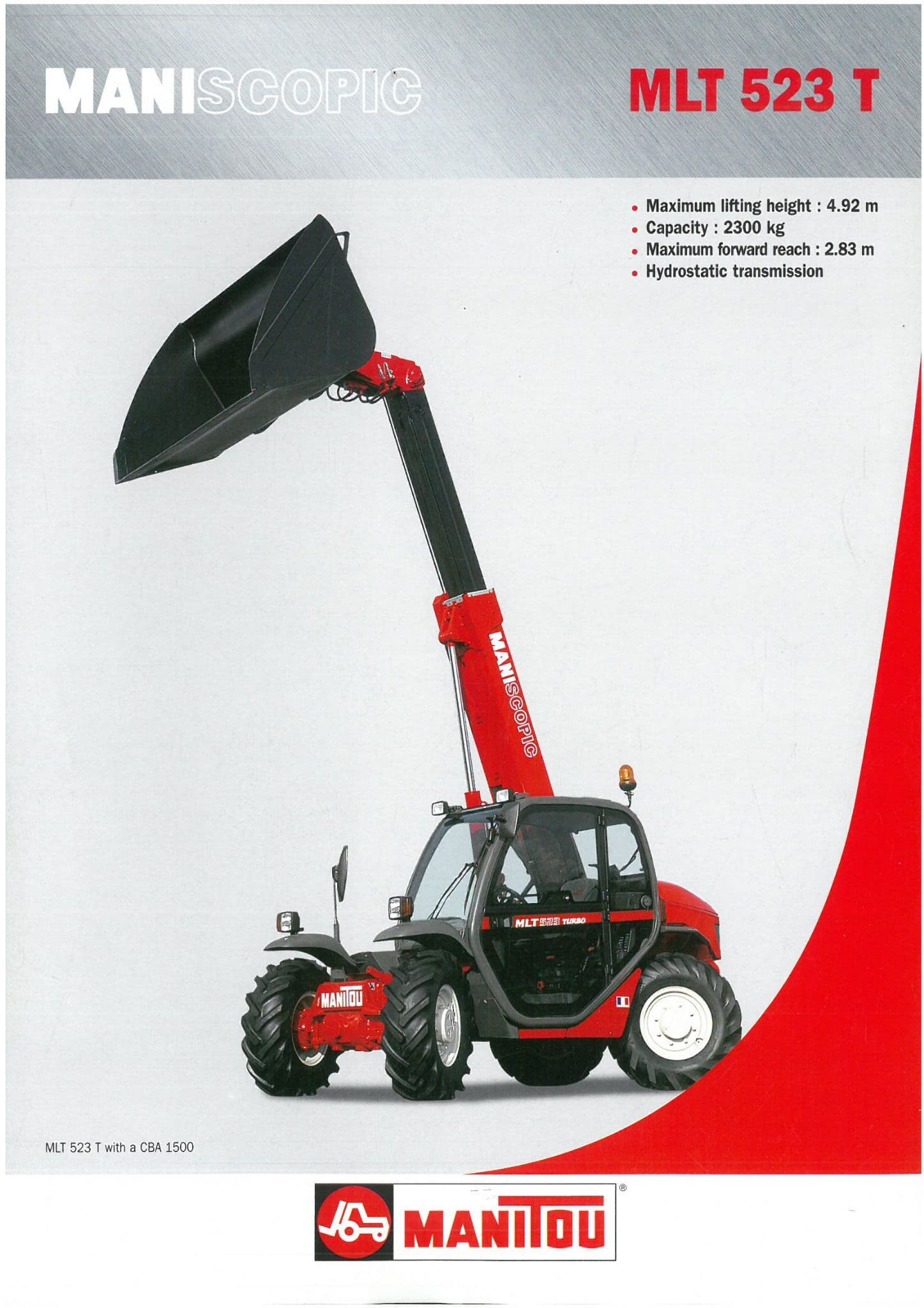 Manitou MLT 523 T Telehandler Brochure