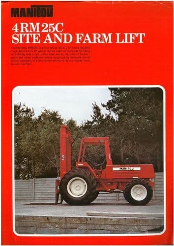 Manitou Site and Farm Lift Forklift 4RM25C Brochure