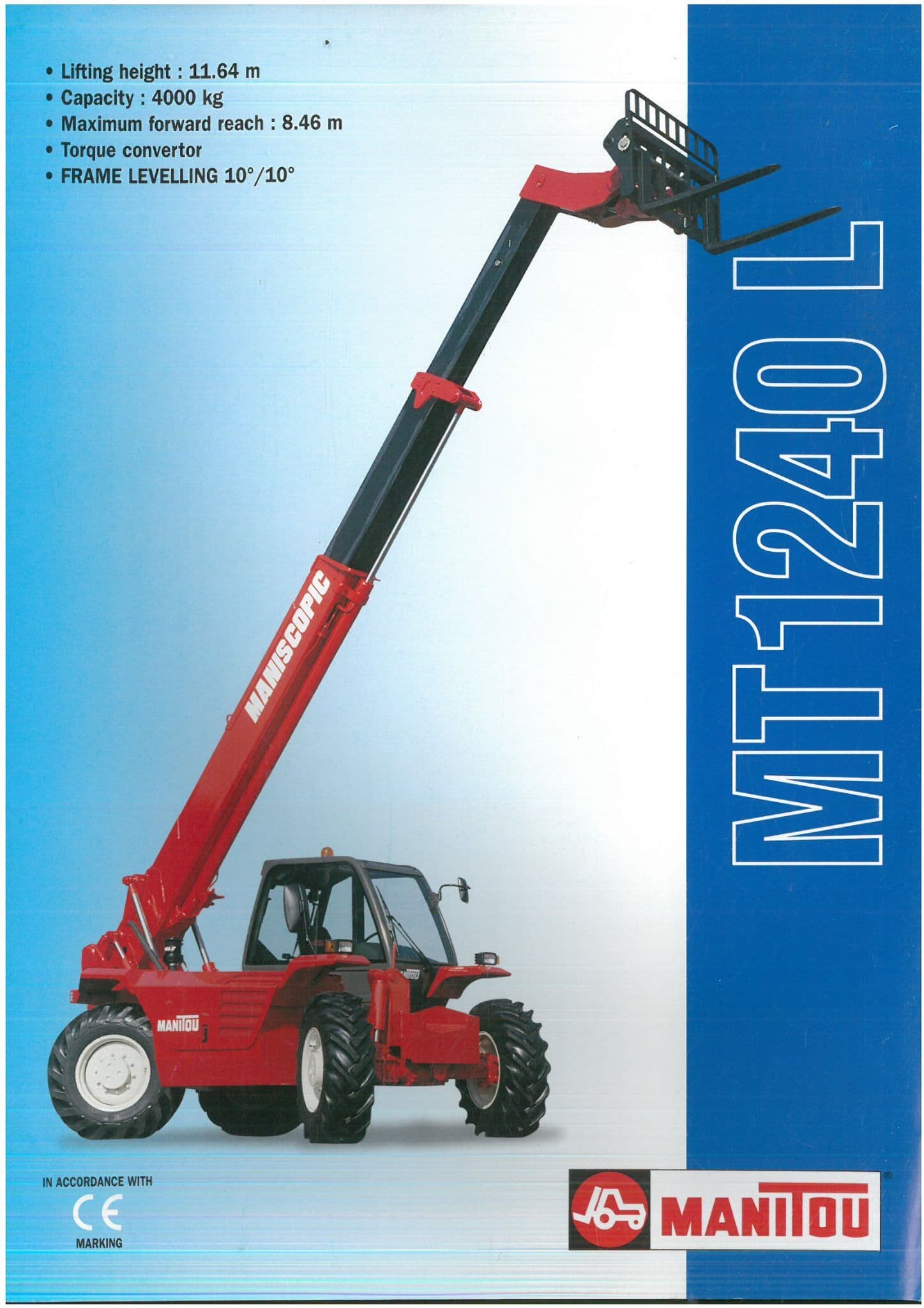 Manitou Telehandler MT 1240 L Brochure