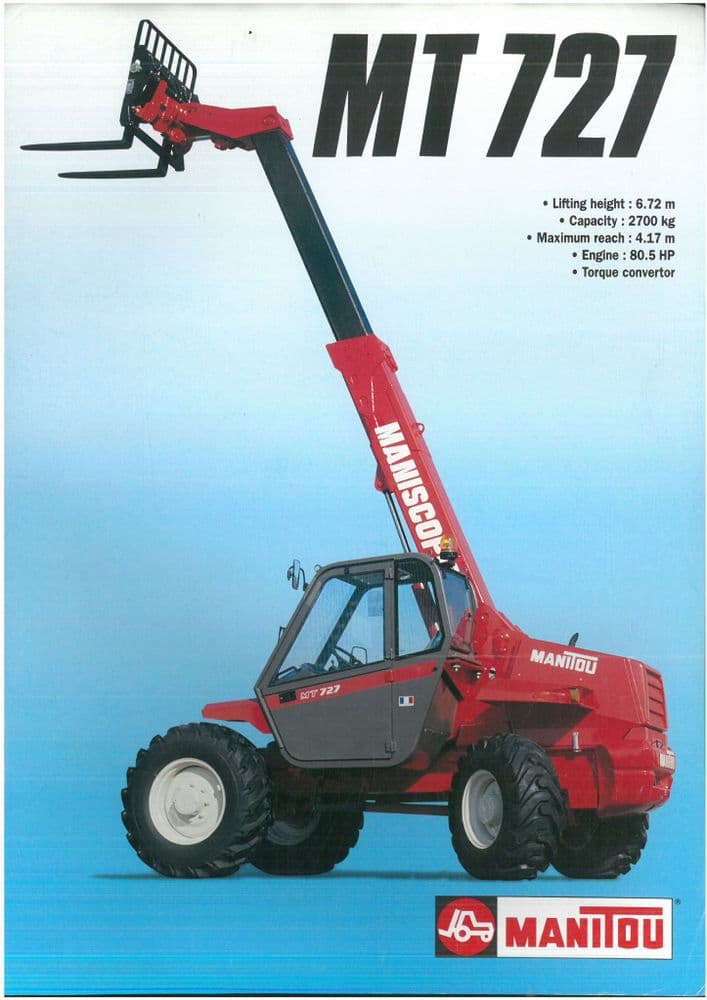 Manitou Telehandler MT 727 Brochure