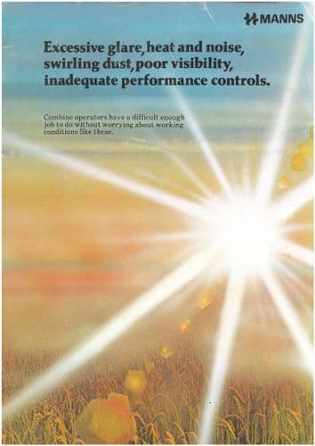 Manns De-Luxe Cab Claas Combine Dominator 85 & 105 Brochure