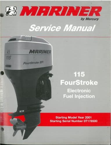 Mariner Mercury Outboard 115 Four Stroke Electronic Fuel Injection Workshop Service Manual
