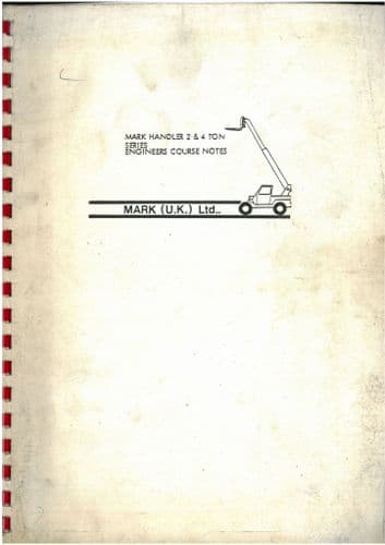 Markhandler Telescopic  2 & 4 Ton Operators Manual with Parts - Mark Handler