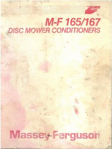 Massey Ferguson 165 & 167 Mower Operators Manual - MF165 & MF167