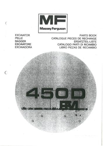 Massey Ferguson 450D Excavator Parts Manual - MF450D