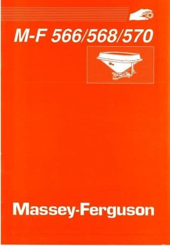 Massey Ferguson 566 568 570 Fertiliser Spreader Parts Manual - MF566 MF568 MF570