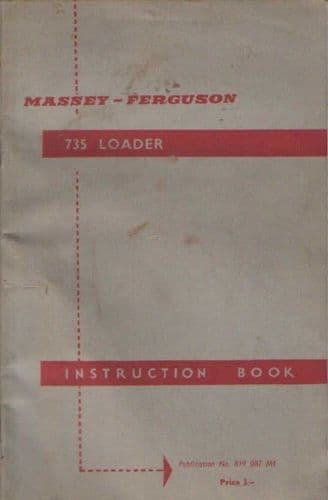 Massey Ferguson 735 Loader Operators Manual