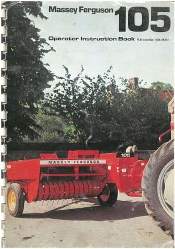 Massey Ferguson Baler MF105 Operators Manual - MF 105