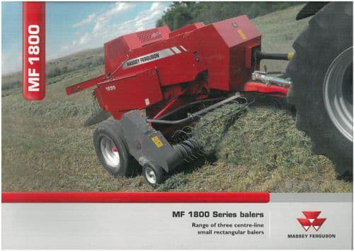 Massey Ferguson Baler MF1835 MF1837 MF1839 Brochure - MF 1835 1837 1839 -