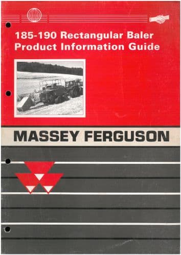 Massey Ferguson Baler MF185 MF190 Product Information Guide l - MF 185 190 ORIGINAL