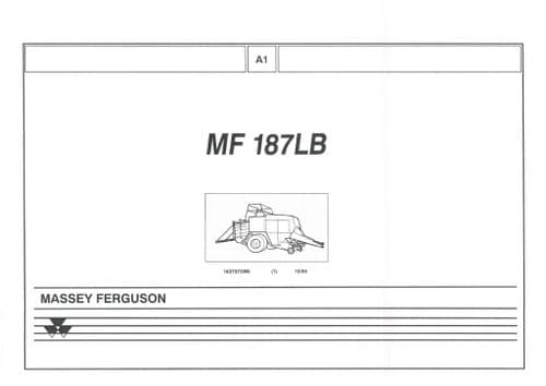 Massey Ferguson Baler MF187LB Parts Manual