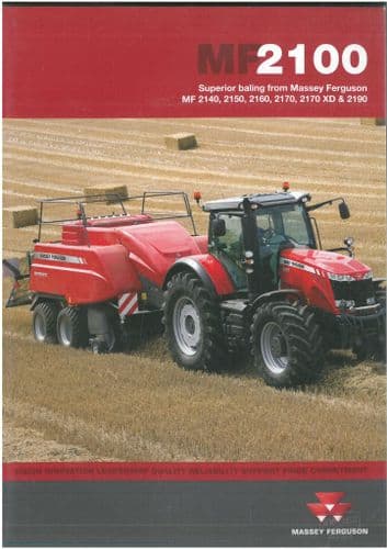 Massey Ferguson Baler MF2100 2140 2150 2160 2170 2170 XD 2190 Brochure