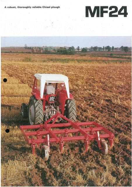 Massey Ferguson Chisel Plough MF24 Brochure - MF 24