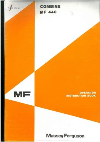 Massey Ferguson Combine 440 Operators Manual - MF440