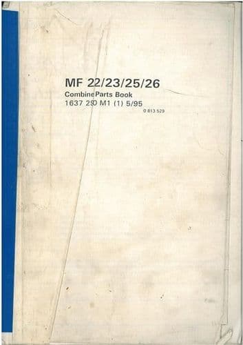 Massey Ferguson Combine MF 22 23 25 26 Parts Manual - MF22 MF23 MF25 MF26