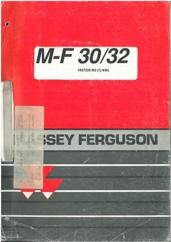 Massey Ferguson Combine MF30 & MF32 Parts Manual - MF 30 32