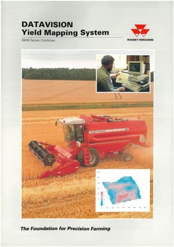 Massey Ferguson Combine MF30 & MF40 Series Datavision Yield Mapping System Brochure