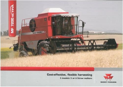 Massey Ferguson Combine MF7200 Activa MF7244 MF7245 MF7246 Brochure - MF 7244 7245 7246