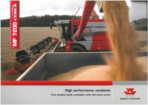 Massey Ferguson Combine MF7200 - MF7274 MF7278 Brochure - MF 7200 Cerea - 7274 7278