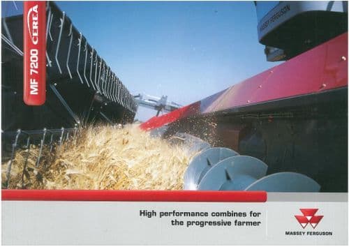 Massey Ferguson Combine MF7200 MF7274 MF7278 Brochure - MF 7200 Cerea - MF7274 MF7278