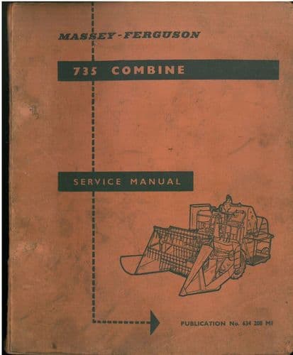Massey Ferguson Combine MF735 Workshop Service Repair Manual
